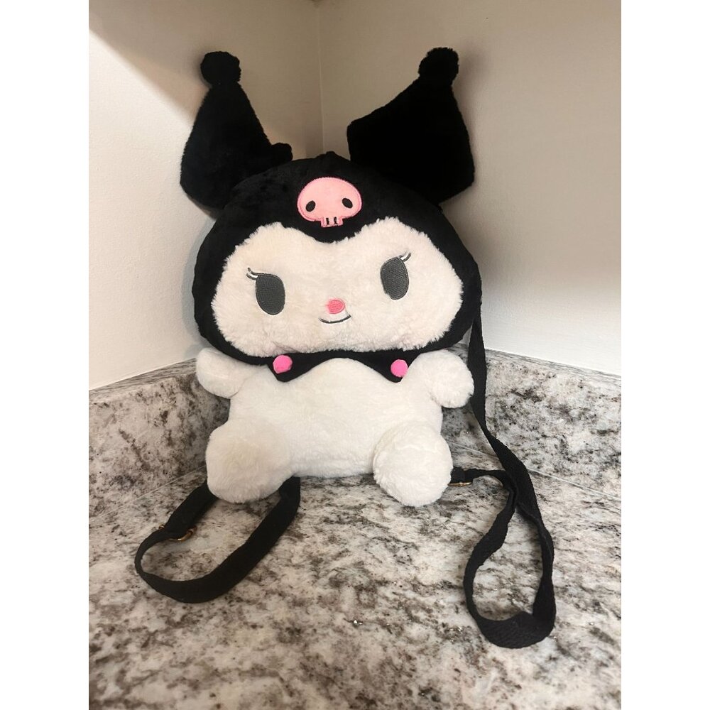 Kuromi Plush Backpack Coin Purse Sanrio